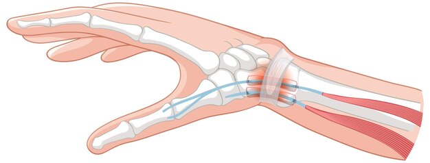 Anatomie der menschlichen Hand