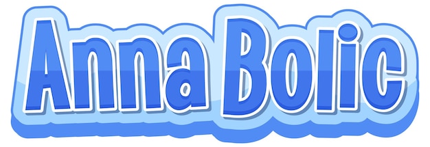 Anna Bolic Logo-Textdesign