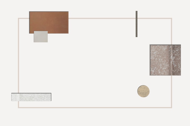 Anspruchsvoller moderner geometrischer Rahmen
