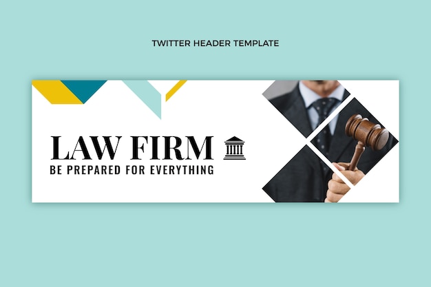 Anwaltskanzlei-vorlage mit flachem design