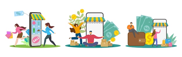 Anwendung smartphone-handy und computerzahlungen online-transaktion
