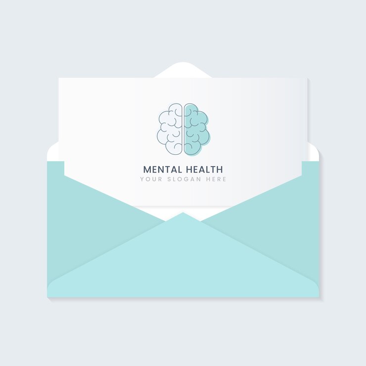 Kostenlose Vektor anzeigenbroschürenvektor der psychischen gesundheit