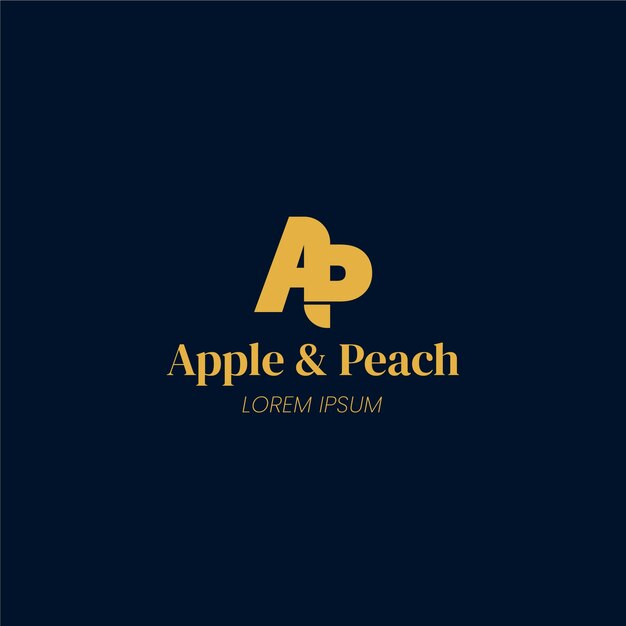 AP-Monogramm-Logo-Vorlage