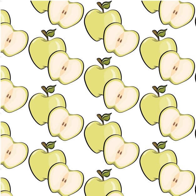 Apfelmuster Hintergrund
