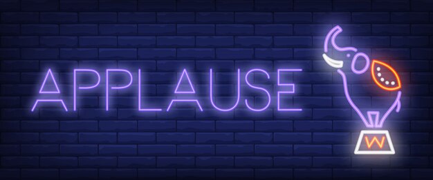 Applause-neonartfahne