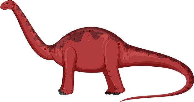 Aptosaurus-Dinosaurier auf weißem Hintergrund