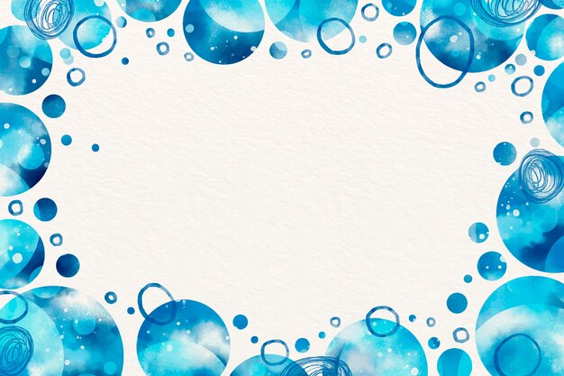 Aquarell blaue Punkte Hintergrund