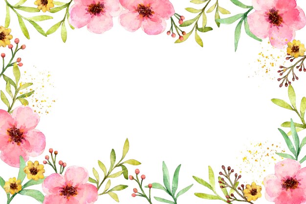 Aquarell Blumen Hintergrund