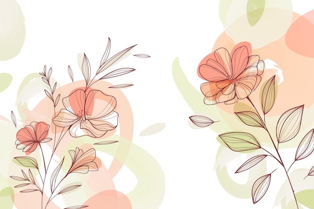 Aquarell Blumenhintergrund
