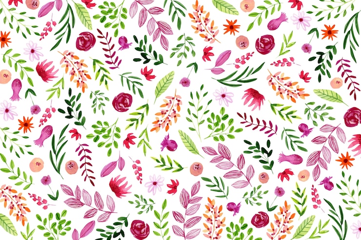 Kostenlose Vektor aquarell blumenhintergrund