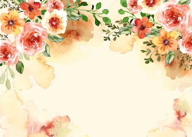 Aquarell Blumenhintergrund