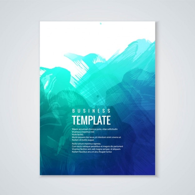 Kostenloser Vektor aquarell business-template