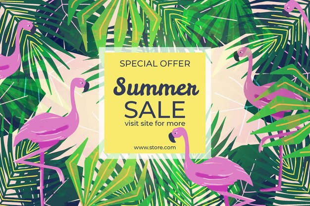 Aquarell Design Sommer Verkauf