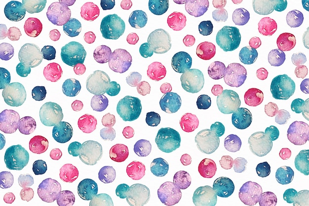 Aquarell dotty Muster in den kalten Farben