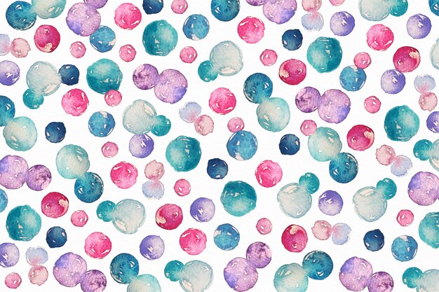 Aquarell dotty Muster in den kalten Farben