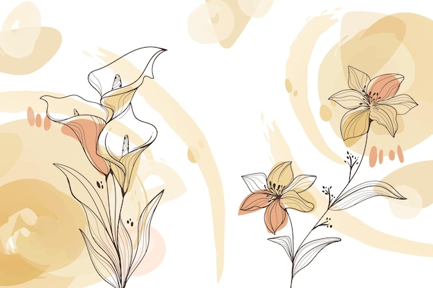 Aquarell floral background