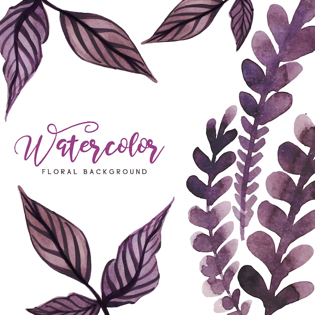 Kostenloser Vektor aquarell floral mehrzweckhintergrund