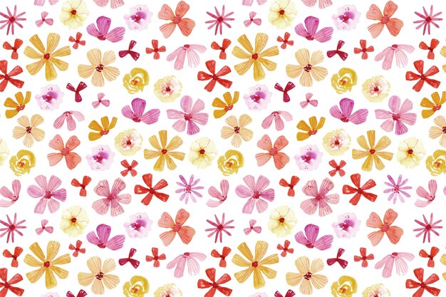 Aquarell florales Musterdesign