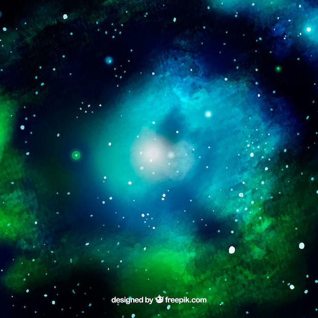 Aquarell Galaxie Hintergrund