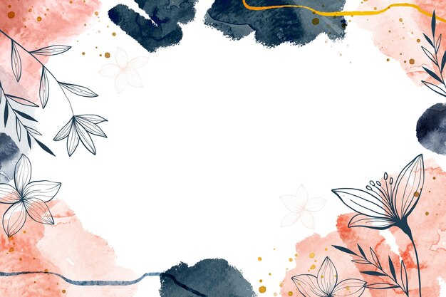 Aquarell handgezeichneter Naturhintergrund