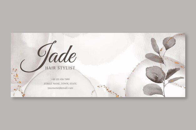 Aquarell handgezeichnetes Facebook-Cover