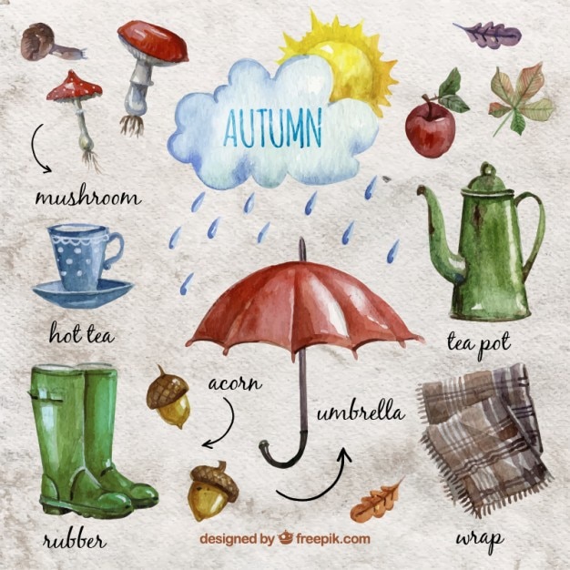 Aquarell herbst essentials