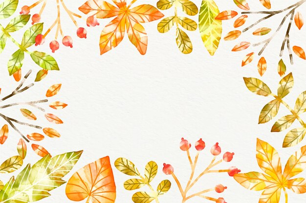 Aquarell Herbst Hintergrund