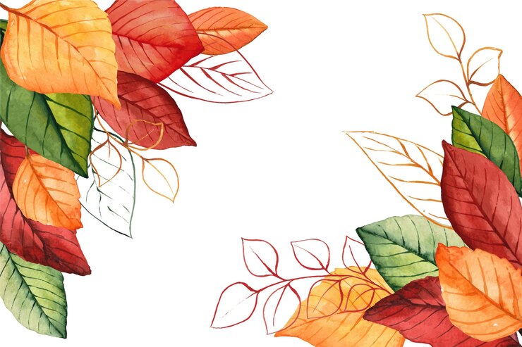 Kostenlose Vektor aquarell-herbst-hintergrund