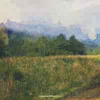 Kostenloser Vektor aquarell impressionistischen landschafts