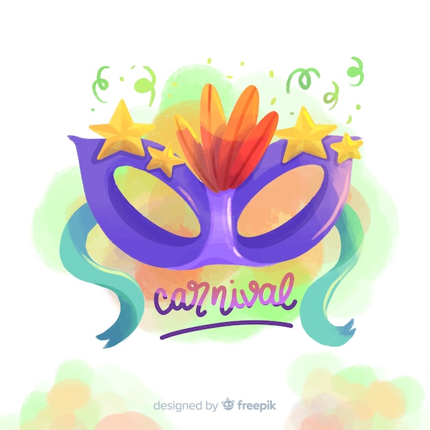 Aquarell karneval hintergrund