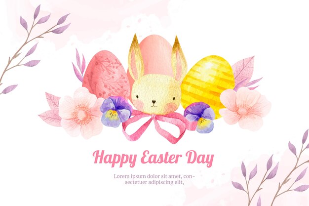 Aquarell Ostern Hintergrund