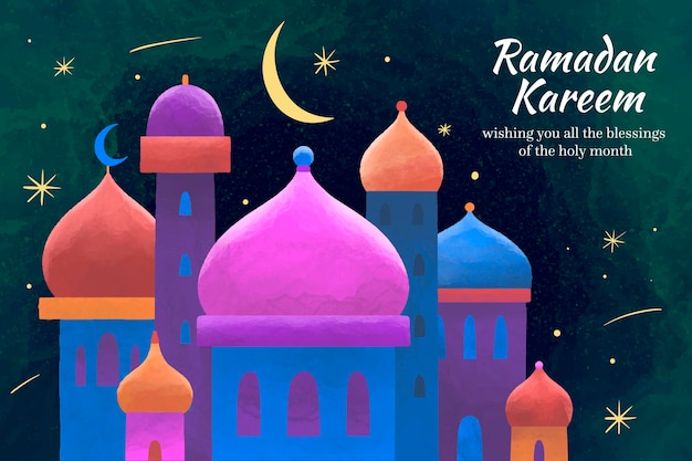 Aquarell ramadan kareem illustration