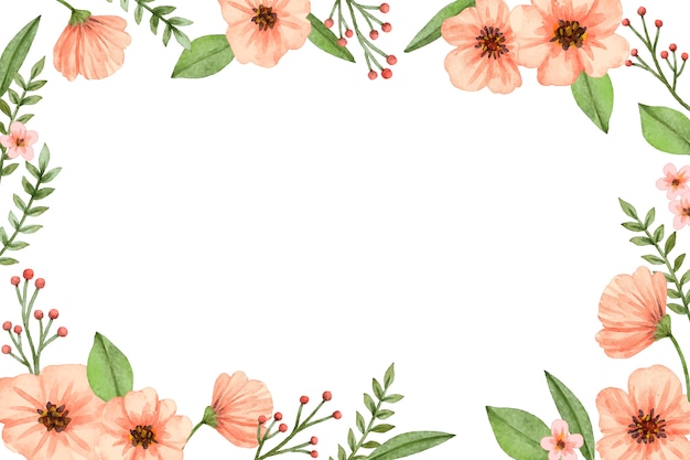 Aquarell rosa Blumen Hintergrund