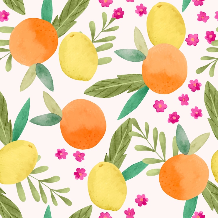Kostenlose Vektor aquarell sommermuster design