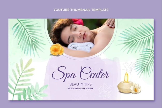 Aquarell Spa YouTube-Miniaturansicht