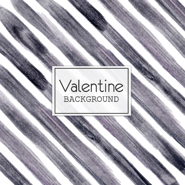 Kostenloser Vektor aquarell valentine gray linien hintergrund