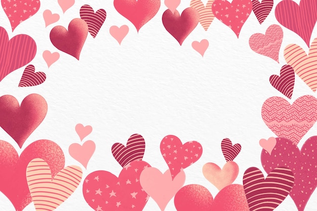 Aquarell valentinstag hintergrund