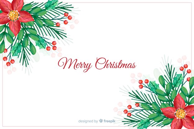 Aquarell weihnachten hintergrund