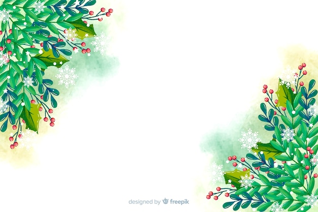 Aquarell weihnachten hintergrund