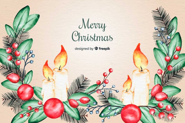 Aquarell-Weihnachts-Hintergrund