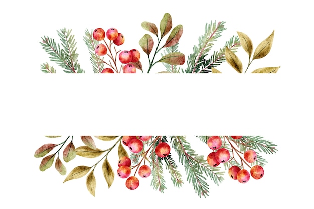 Aquarell-Weihnachtshintergrund