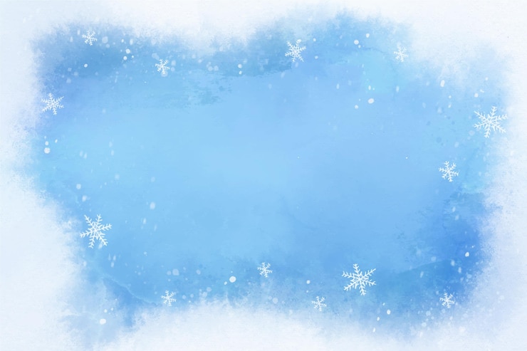 Kostenlose Vektor aquarell-winter-hintergrund