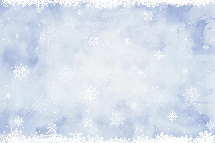 Kostenlose Vektor aquarell-winter-hintergrund