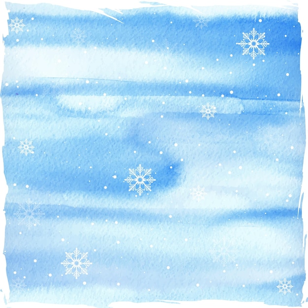 Aquarell winterhintergrund