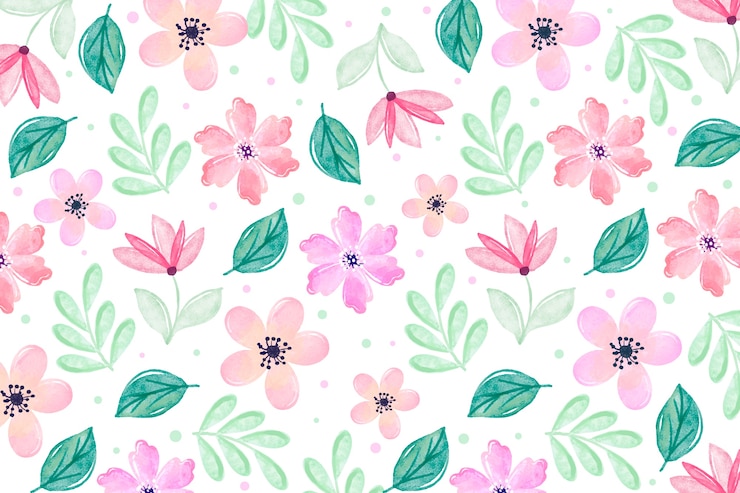 Kostenlose Vektor aquarellblumenhintergrund mit weichen farben