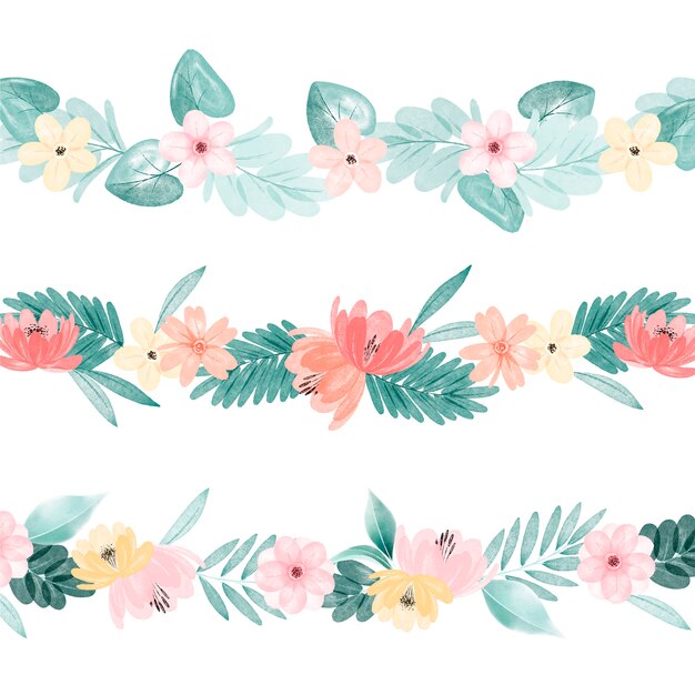 Aquarellblumenmuster