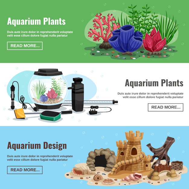 Aquarium horizontale banner