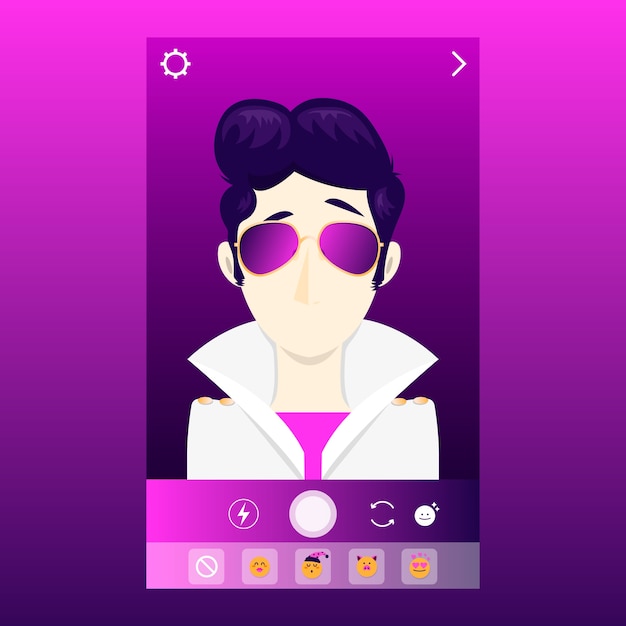 Ar instagram elvis filter