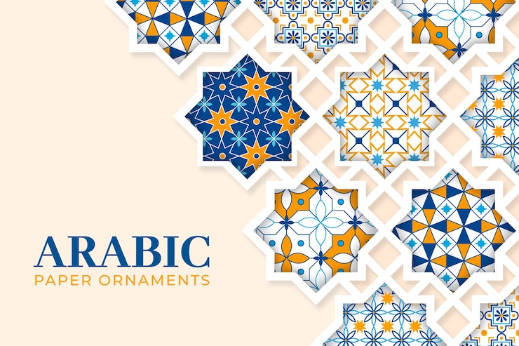 Kostenlose Vektor arabische illustration des flachen designs