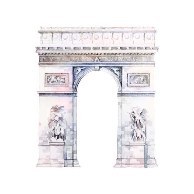 Arc de Triomphe im Paris-Vektor
